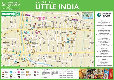 Little India Singapore Map