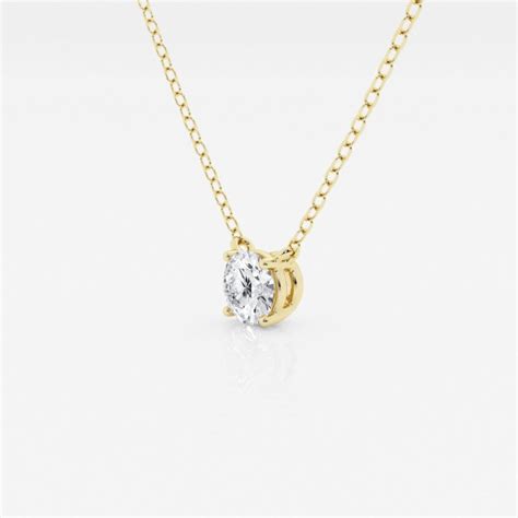 1/2 ctw Round Lab Grown Diamond Solitaire Pendant - Grownbrilliance