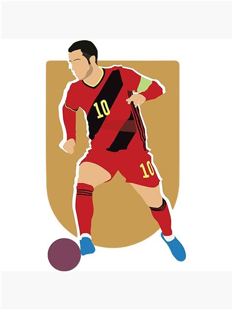 "Eden Hazard Belgium Captain Euro 2020 " Poster for Sale by ...