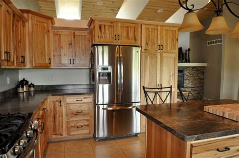 Country Style Rustic Hickory - Farmhouse - Kitchen - Chicago - by ...