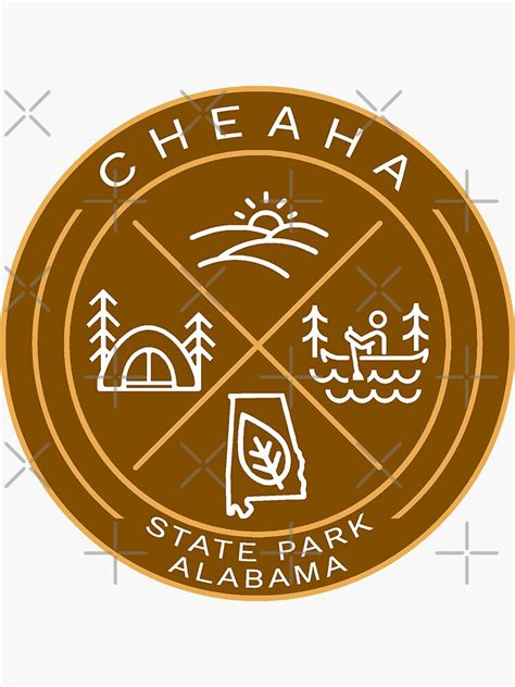 "Cheaha State Park Heraldic Logo" Sticker for Sale by VanyaKar | Redbubble