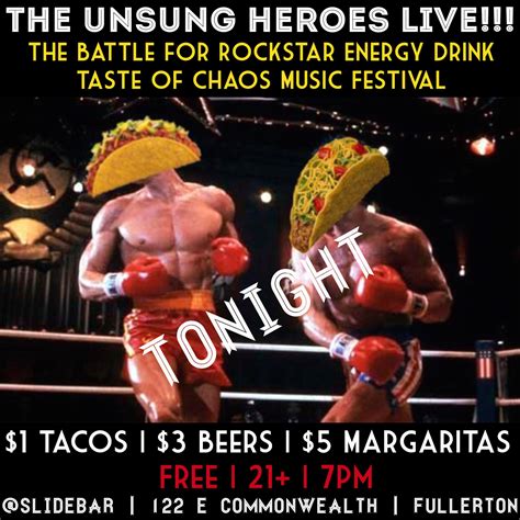 The Unsung Heroes on Twitter: "Come see us tonight! @theslidebar # ...