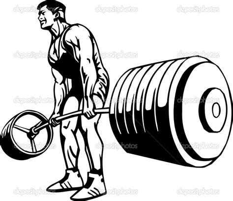 Deadlift clipart - Clipground