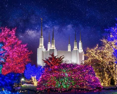 Washington DC Temple Christmas Lights | Washington dc temple, Christmas ...