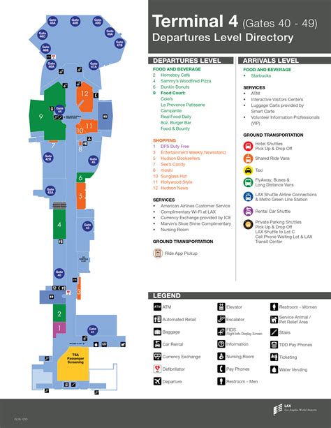 Los Angeles International Airport Map Lax Printable Terminal Maps | Hot ...