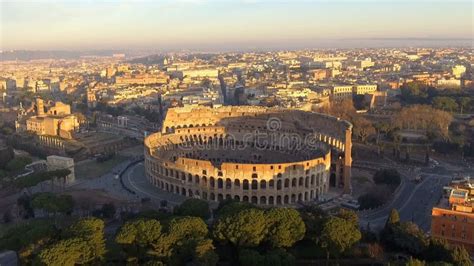 Colosseum in Rome - Aerial View Stock Video - Video of historical, roma ...