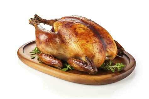 AI generated Roasted chicken on isolated white background. AI Generated ...