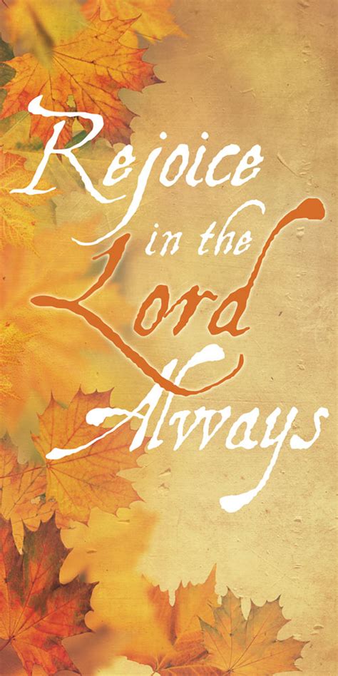 Church Banner - Fall & Thanksgiving - Rejoice - B31003