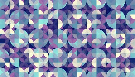 Seamless Blue And Purple Retro Pattern Background Wallpaper Stock ...