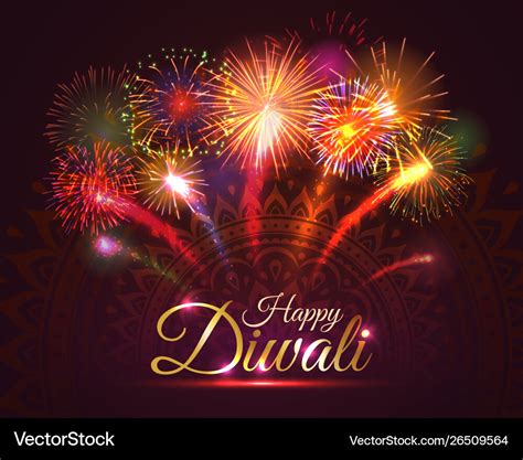 Happy diwali greeting card design Royalty Free Vector Image