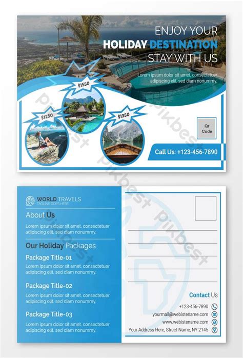 Travel Postcard Design Template | AI Free Download - Pikbest