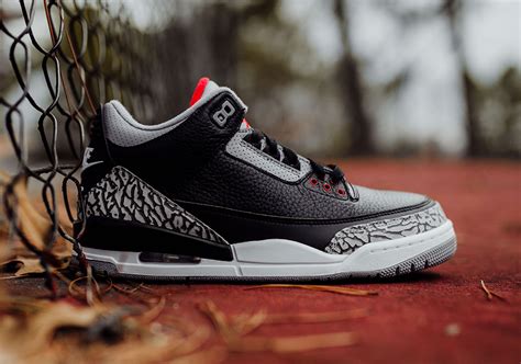 Air Jordan 3 Black Cement - Full Sizing + Price Info | SneakerNews.com