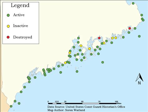 File:Map of All Lighthouses in Maine.png - Wikimedia Commons