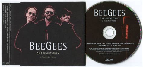 Bee Gees – One Night Only (1998, 4 TRACK RADIO PROMO, CD) - Discogs