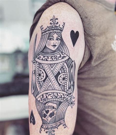 25+ Fantastic Queen Of Hearts Tattoos Ideas and Designs