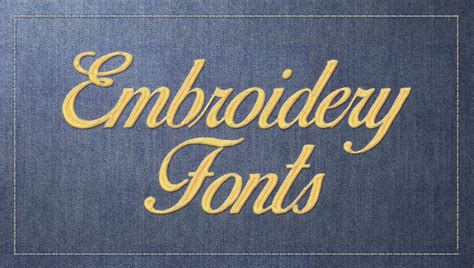 45+ Best Embroidery Fonts (FREE / Premium) 2024 | Hyperpix