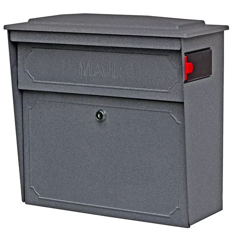 Mail Boss Granite Townhouse Wall Mount Locking Mailbox | The Home Depot ...