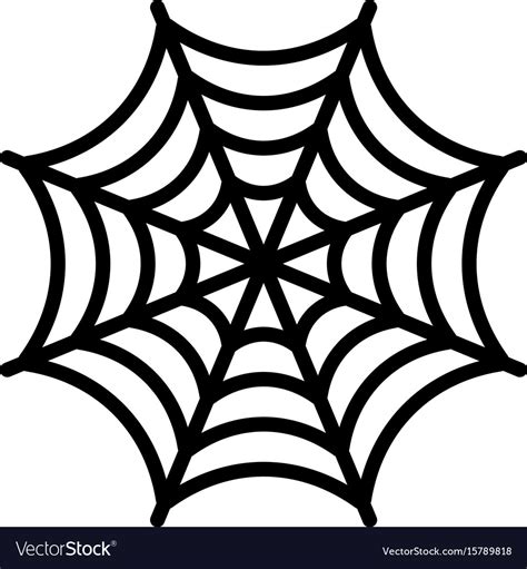 Spider web Royalty Free Vector Image - VectorStock