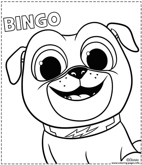 Puppy Dog Pals Bingo Coloring page Printable