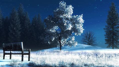 Snowy Anime Wallpapers - Wallpaper Cave