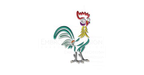 HeiHei Chicken Moana - Anita Kóródi - SvgEmbroideryDesign