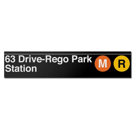 63 Drive / Rego Park (M R) New York (MTA) Subway Station – Transit Gifts