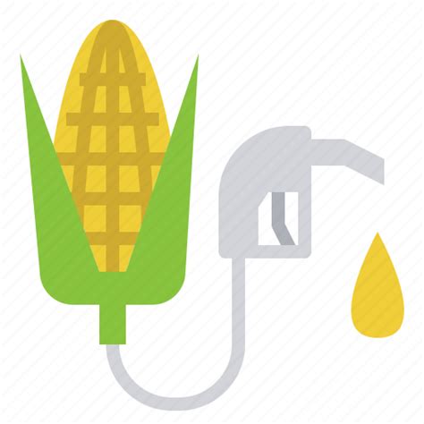 Corn, energy, ethanol, fuel, manufacturing, production icon