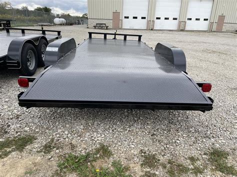 P&T Trailers 18' Steel Floor Car Hauler w/ ramps | PJ Trailers in OH ...