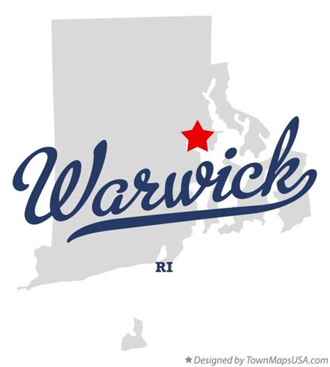 Map of Warwick, RI, Rhode Island