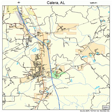 Calera Alabama Street Map 0111416