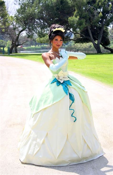 Disney Tiana Beauty Princess Cosplay Costume Dress For Adults Halloween ...