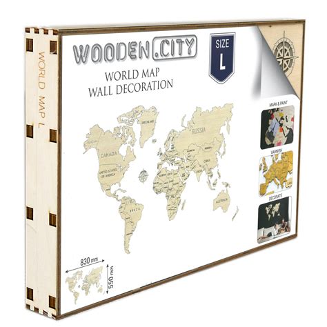 Wooden World Map Puzzle | stickhealthcare.co.uk