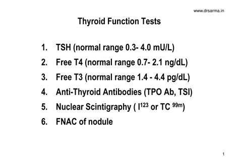 PPT - Thyroid Function Tests PowerPoint Presentation, free download ...