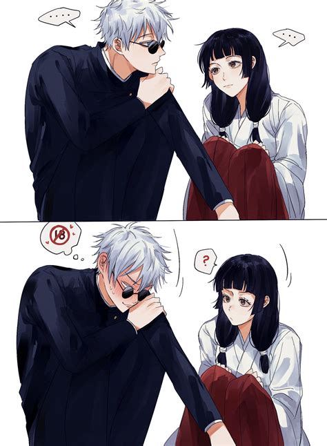 gojou satoru and iori utahime (jujutsu kaisen) drawn by matchi_(ginger ...