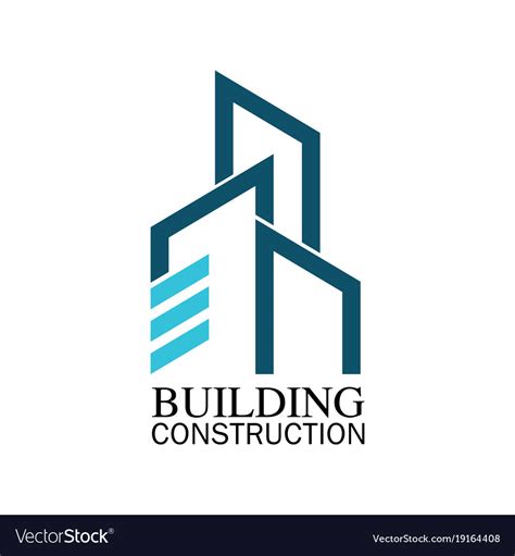 Building construction logo Royalty Free Vector Image