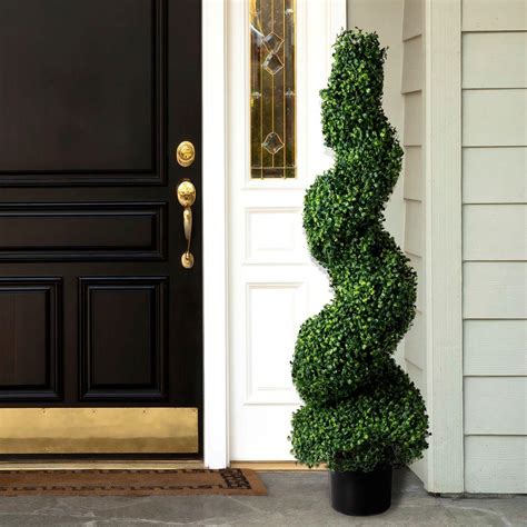 Romano 4 ft. Boxwood Spiral Topiary Tree-50-10002-R - The Home Depot