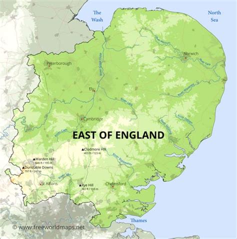 East of England Maps