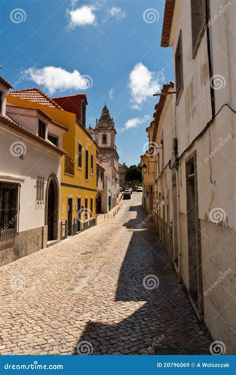 Cascais old town stock image. Image of bicycle, boat - 20796069