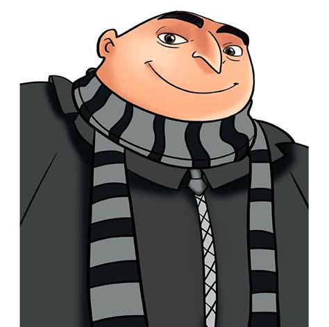 How to Draw Gru from Despicable Me - Really Easy Drawing Tutorial