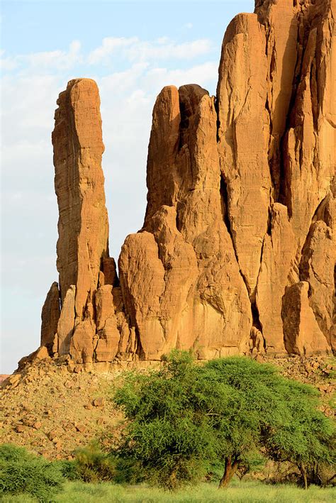 Sandstone Rock Formations In The Sahara Desert, Chad Photograph by ...