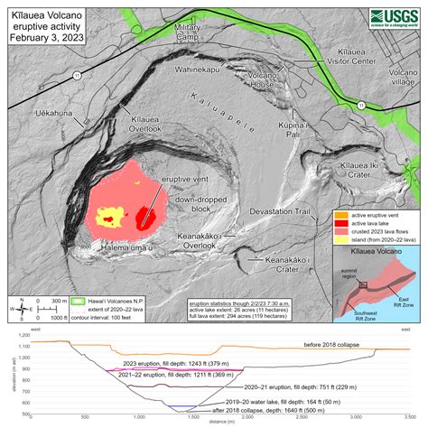 January 2023 summit eruption - Hawaiʻi Volcanoes National Park (U.S ...