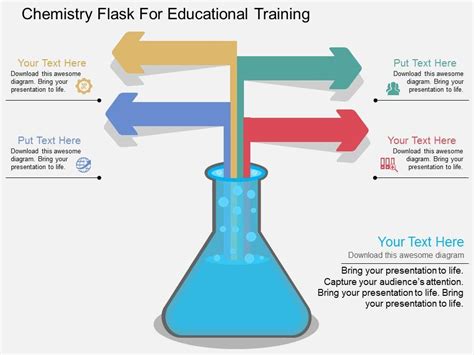 Chemistry Flask For Educational Training Powerpoint Template