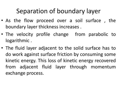 Separation of boundary layer | PPT