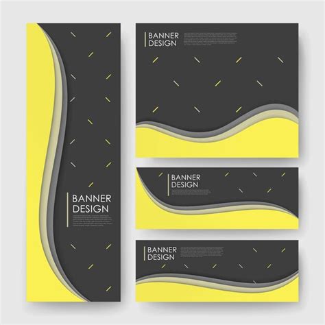 Premium Vector | Abstract wavy banner template design