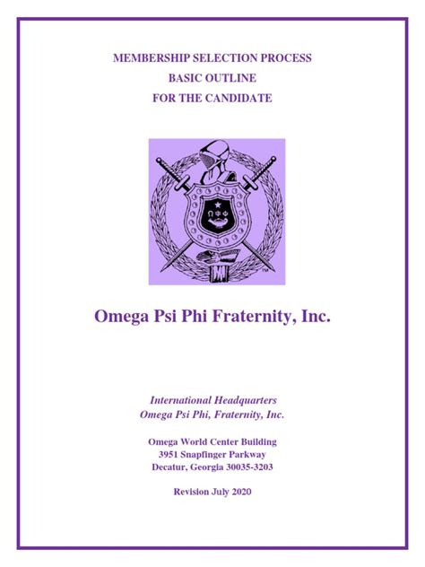 MSP Basic Outline For The Candidate Rev July 2020 | PDF | Fraternities ...