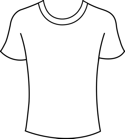 T Shirt Outline Vector - Cliparts.co