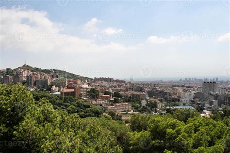 An aerial view of Barcelona 14791099 Stock Photo at Vecteezy