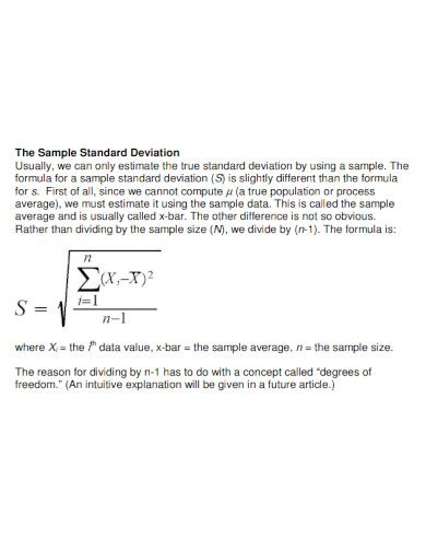 Standard Deviation - Examples, PDF | Examples