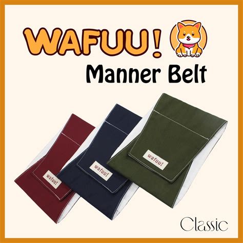 Jual wafuu! manner belt / belly band / celana anjing / popok anjing ...