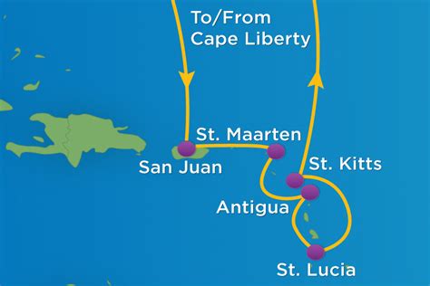 Caribbean Cruise Map